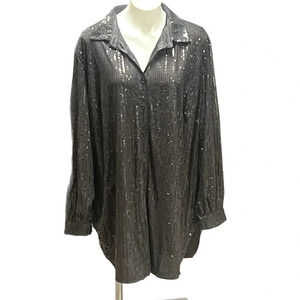 Sequin Black Women's Top